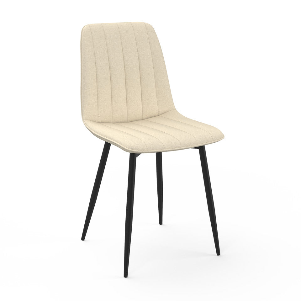 Chaises Fiona en velours mix de couleurs - lot de 6