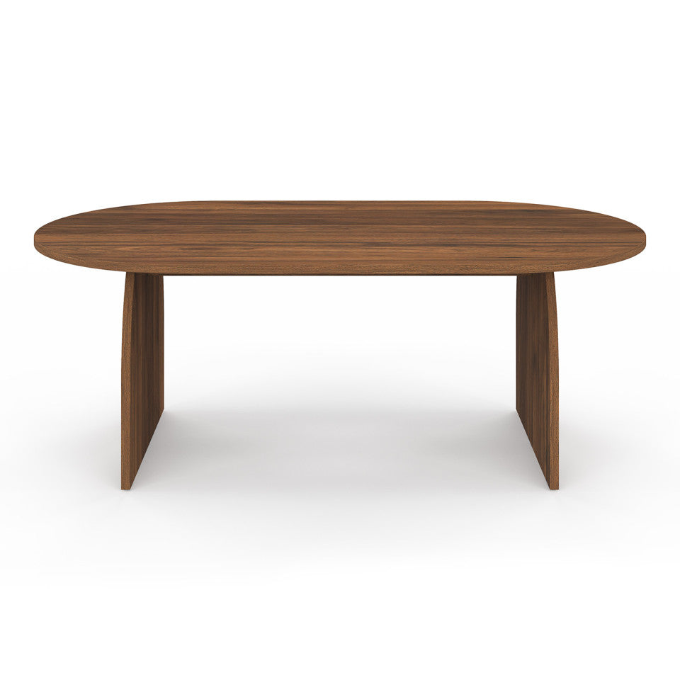 Table basse Japandi effet noyer