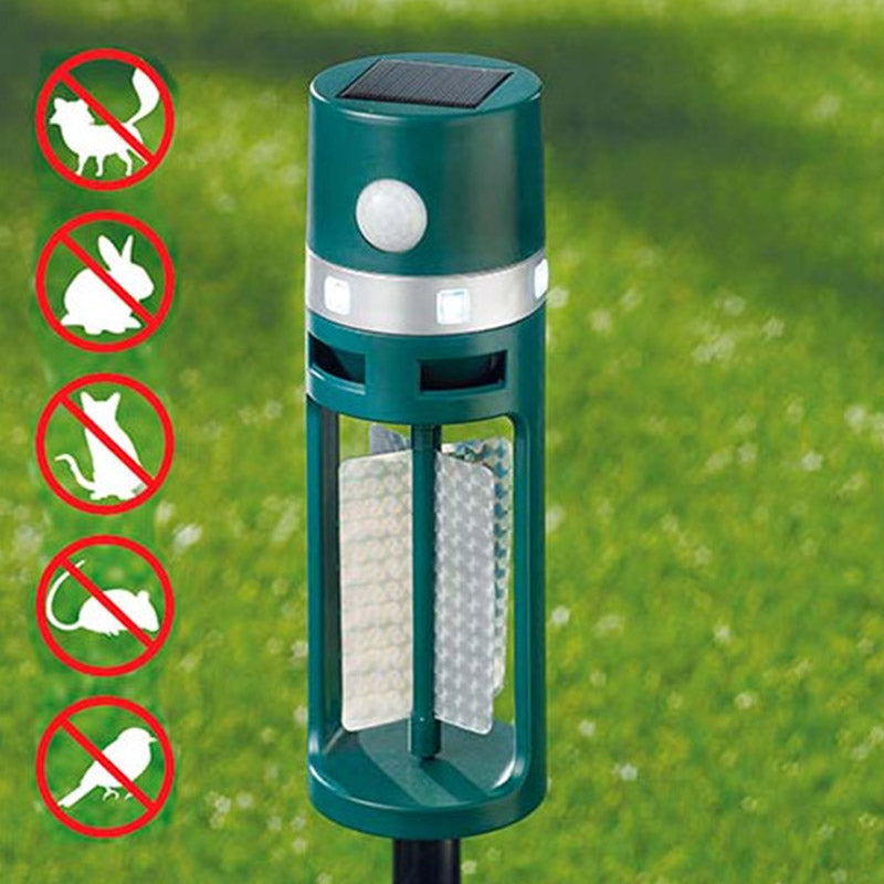 Répulsif animaux solaire de jardin à ultrasons