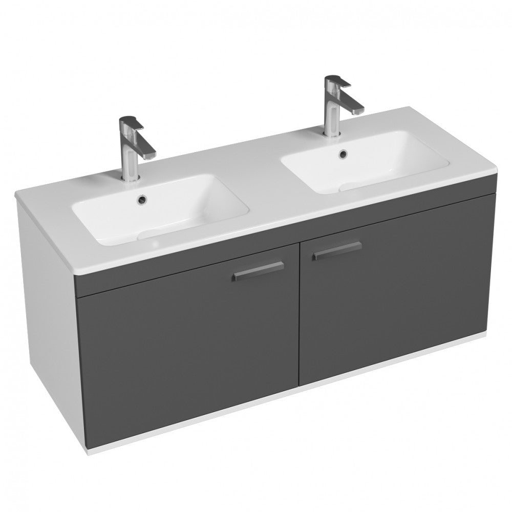 Meuble double vasque Rubite 2 portes 120 cm