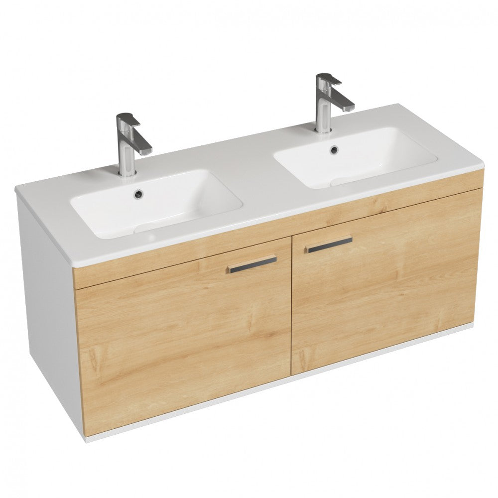 Meuble double vasque Rubite 2 portes 120 cm