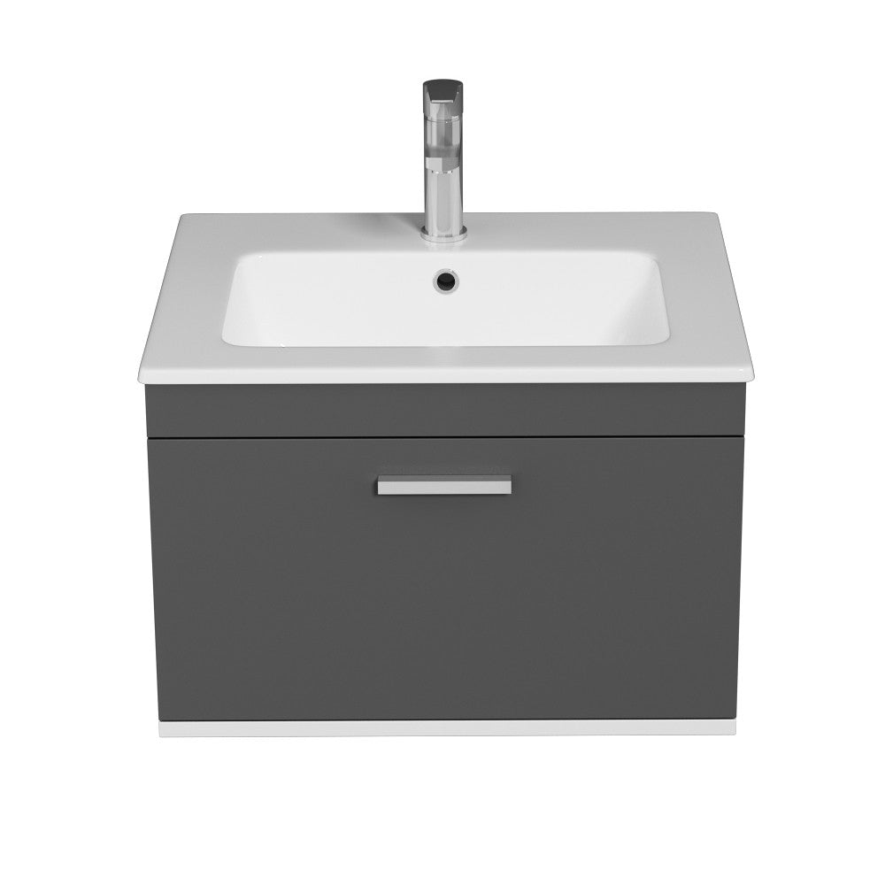 Meuble simple vasque Rubite 1 tiroir 60 cm