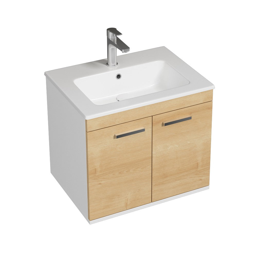 Meuble simple vasque Rubite 2 portes 60 cm
