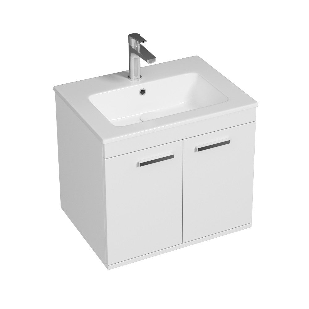 Meuble simple vasque Rubite 2 portes 60 cm