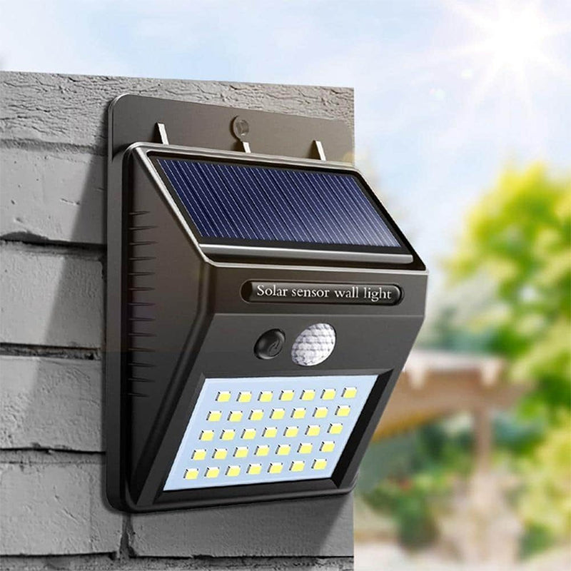 Lot de 2 Lampes LED Solaire Avec Capteur De Mouvement 120°