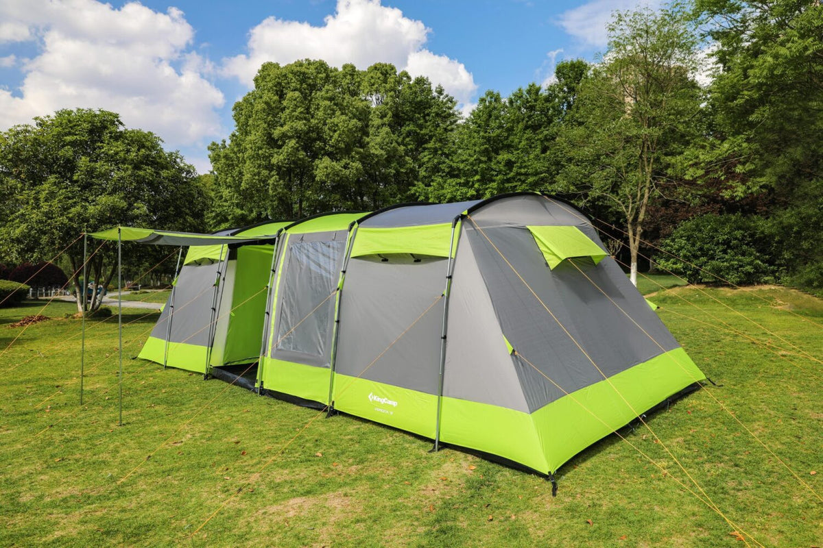 Tente de camping familiale 8 places Verona - Kingcamp - Dimensions : 700 x 310 cm