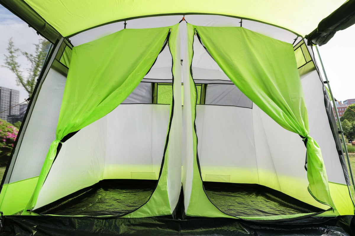 Tente de camping familiale 8 places Verona - Kingcamp - Dimensions : 700 x 310 cm