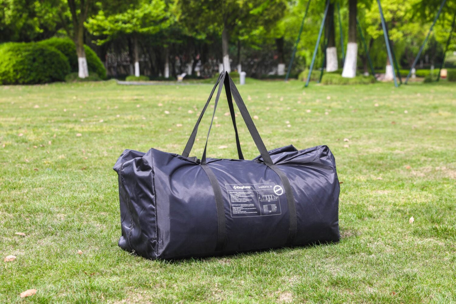 Tente de camping familiale 8 places Verona - Kingcamp - Dimensions : 700 x 310 cm