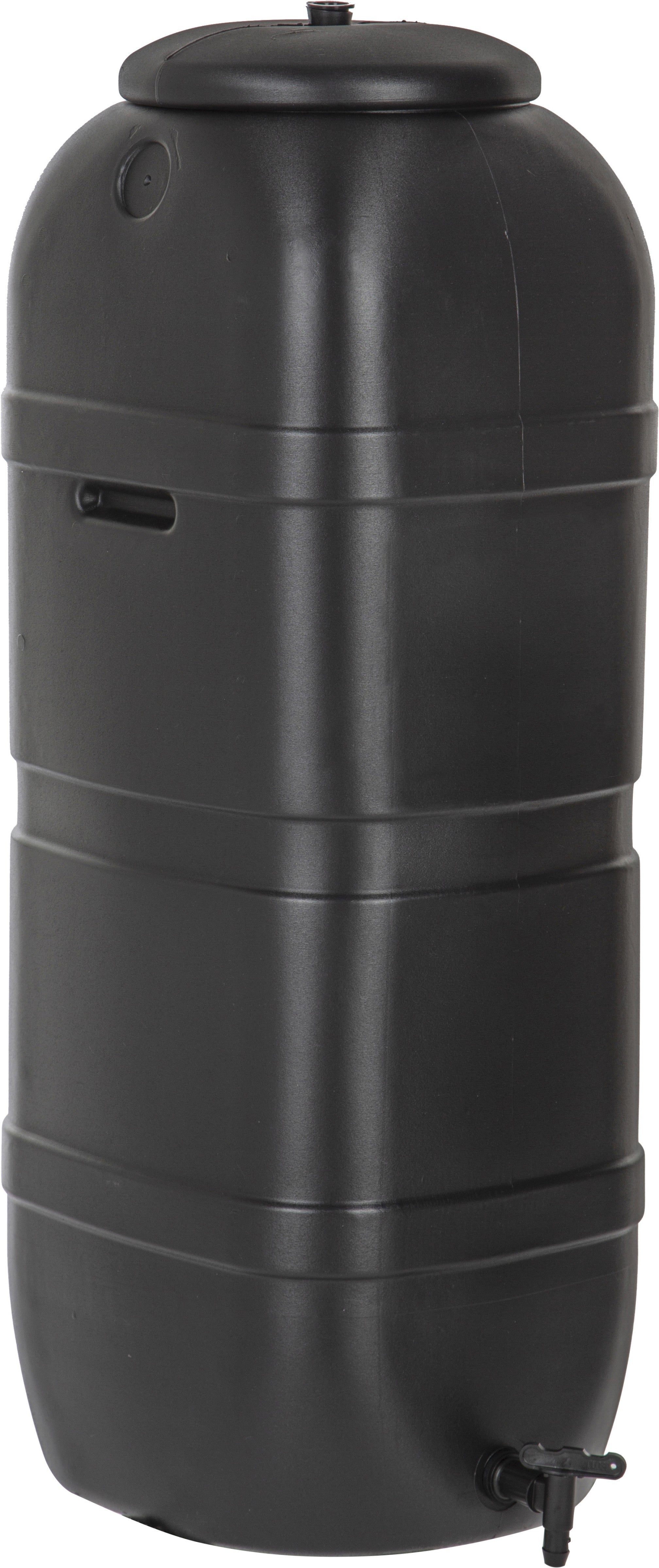 Réservoir d'eau de pluie noir avec accessoires - 100 litres