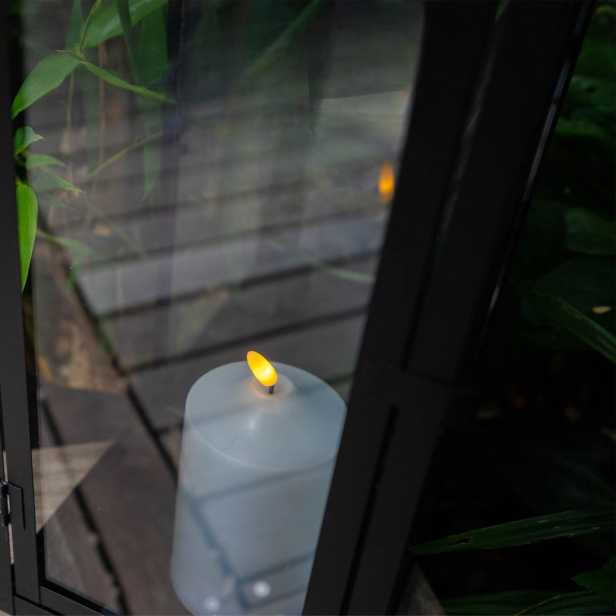 Lot de 2 lanternes Photophores bougie LED