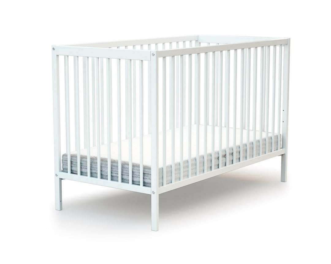 Lit bébé en bois SONA Blanc 60 x 120 cm