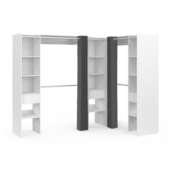 Dressing Justine d'angle XXL blanc