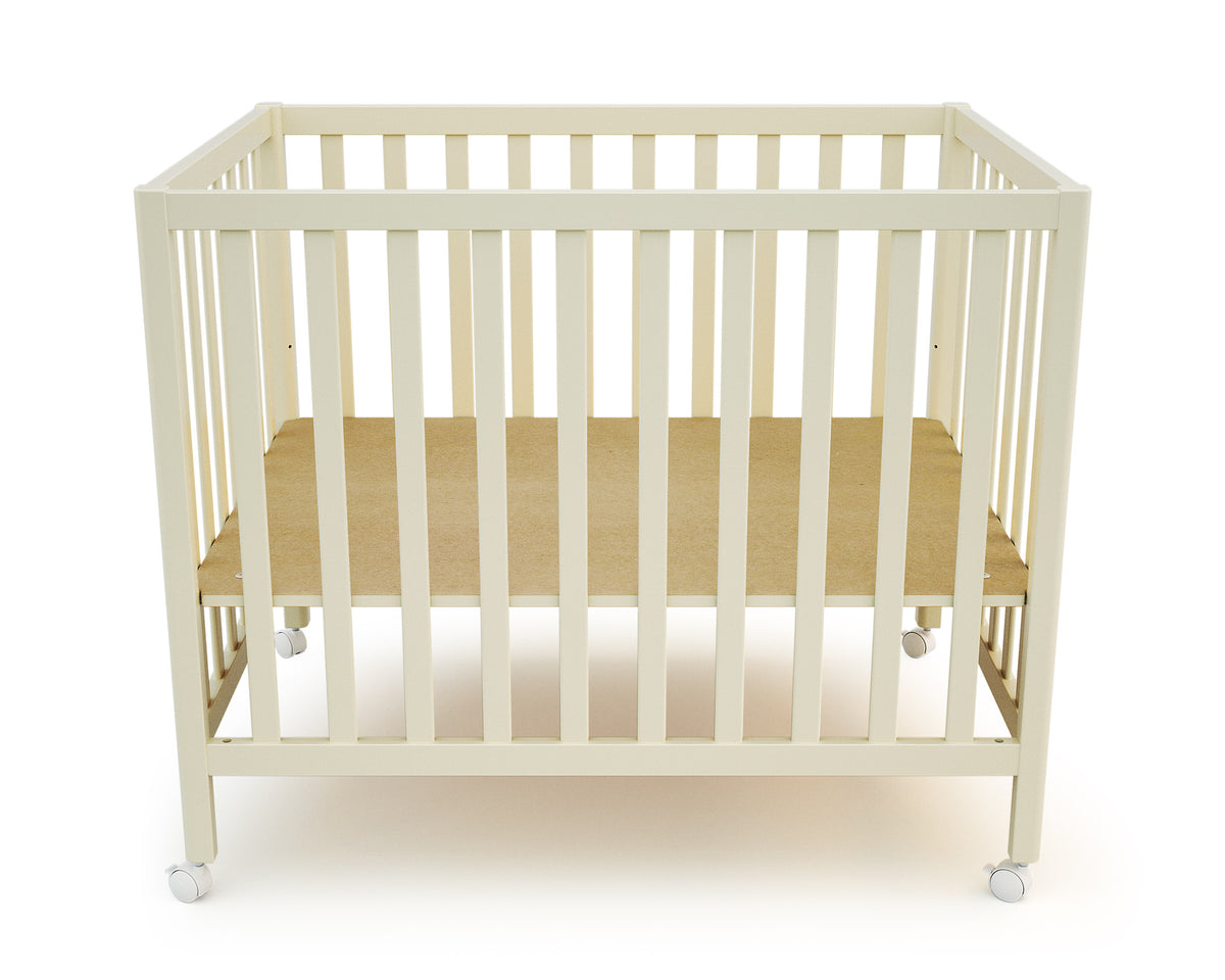 Parc bébé rectangulaire en bois FARA - Blanc Perle