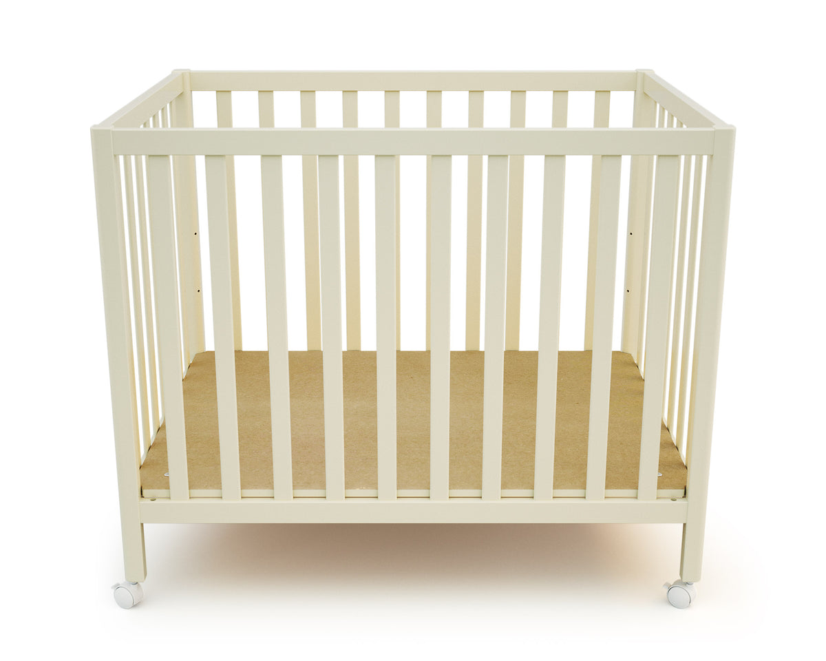 Parc bébé rectangulaire en bois FARA - Blanc Perle