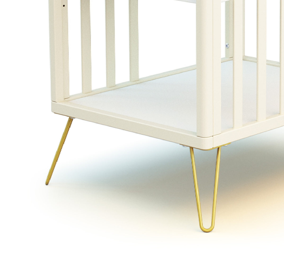 Table à langer 2 étagères en bois ONLY Jaune