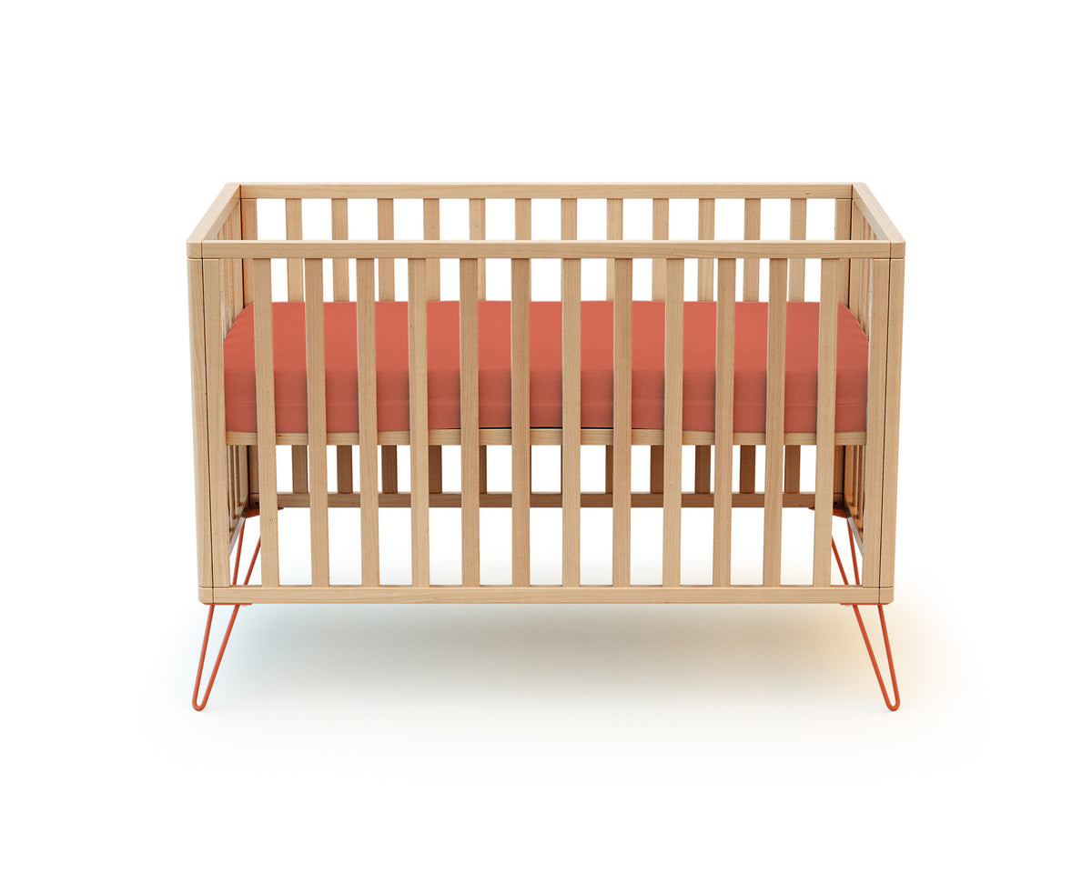 Lit bébé en bois ONLY Terracotta 60 x 120 cm
