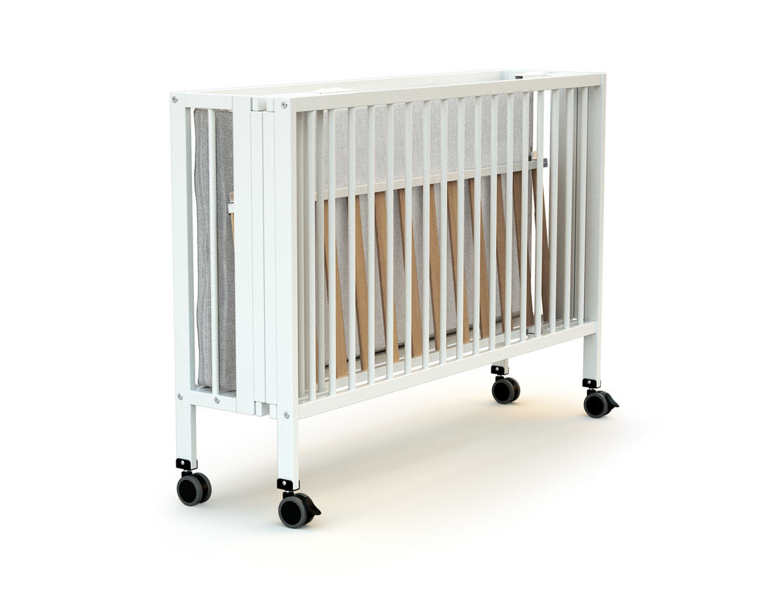 Lit bébé pliant en bois FLOW Blanc 60 x 120 cm