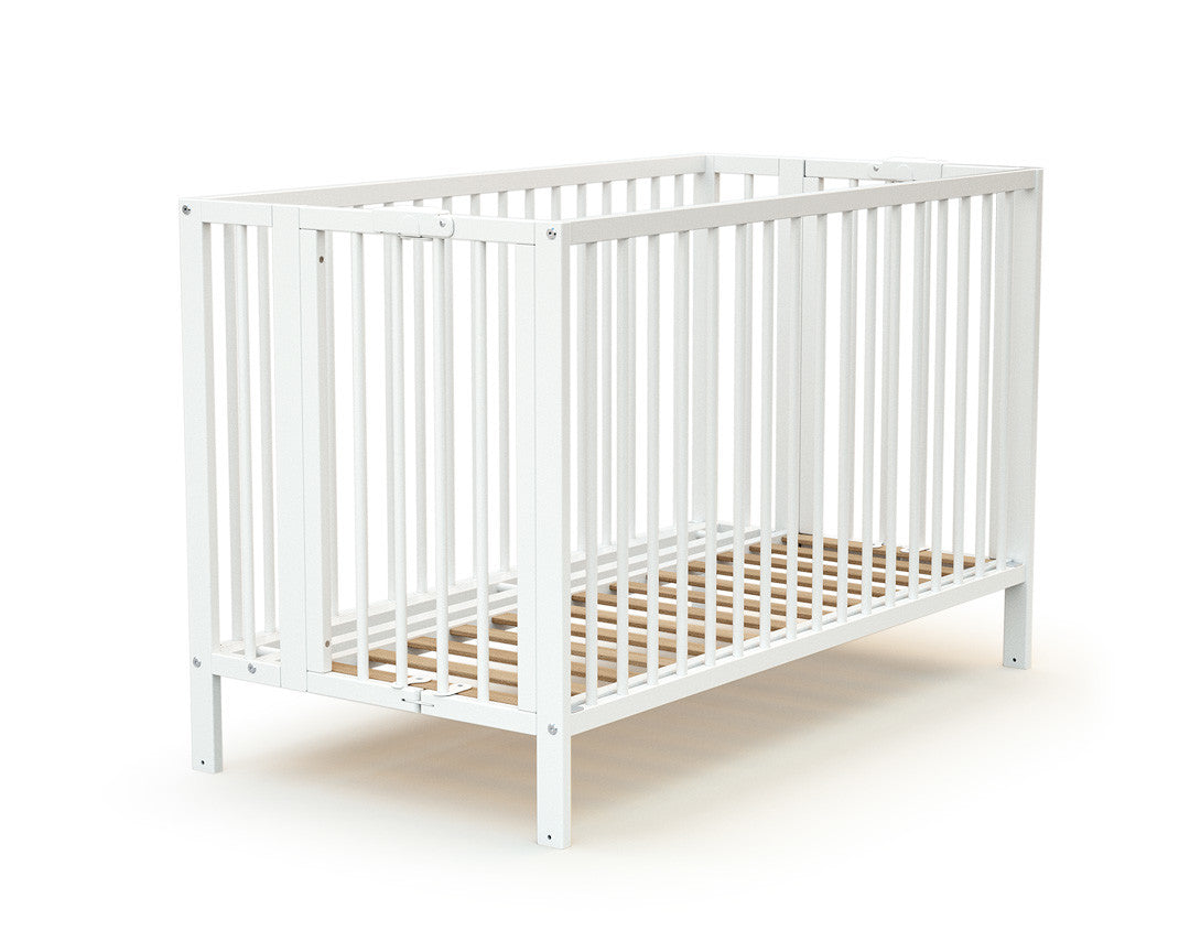 Lit bébé pliant en bois FLOW Blanc 60 x 120 cm
