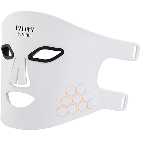 Masque LED anti-âge haute performance visage et cou - blanc