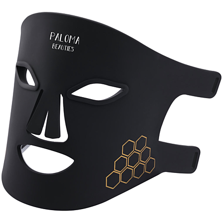 Masque LED anti-âge haute performance visage et cou - noir