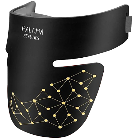 Masque LED anti-âge haute performance visage et cou - noir