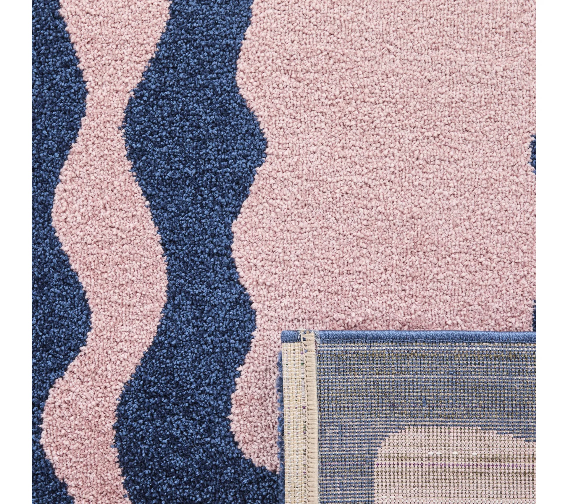 Tapis rétro années 70 bleu - Groovy