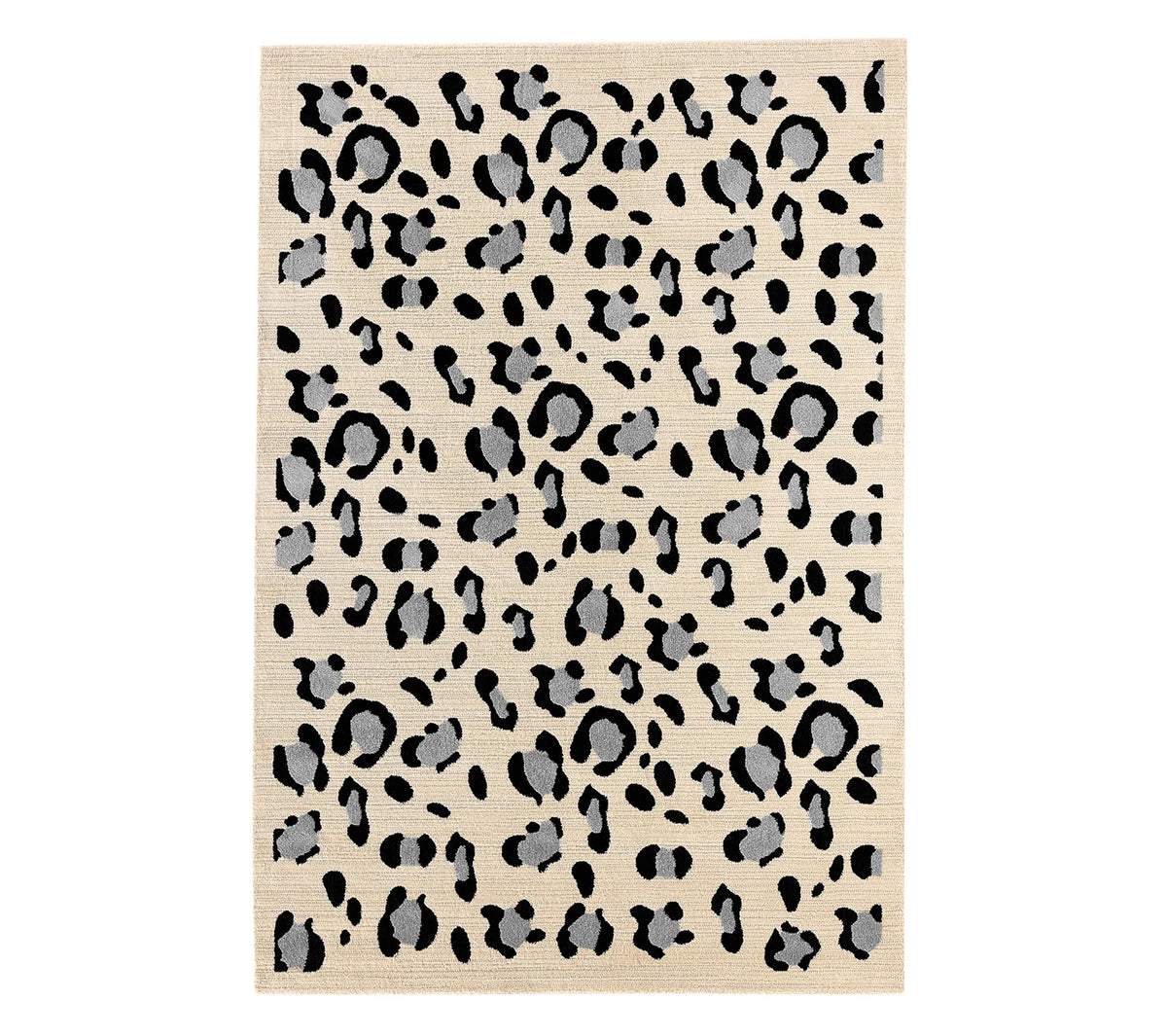 Tapis d'intérieur crème motifs léopard - Leovah