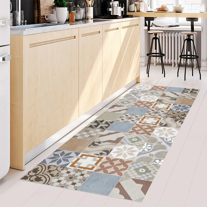 Tapis vinyle - Carreaux vintage 3