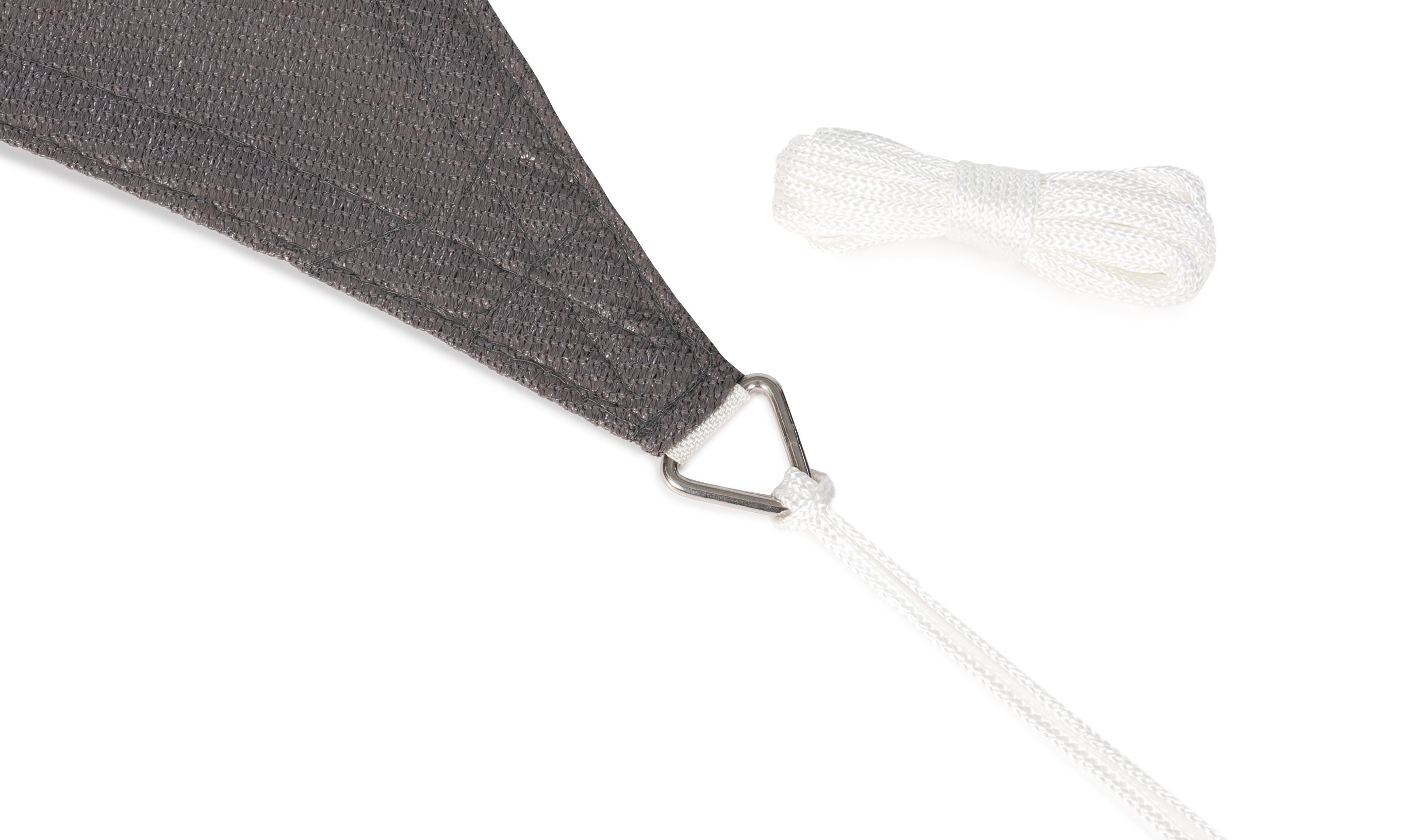 Voile d'ombrage rectangulaire gris 4x6m
