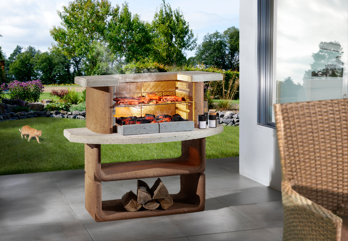 Barbecue Grillbar Buschbeck Montana 110 x 65 x 101 cm surface de cuisson 54 x 34 cm