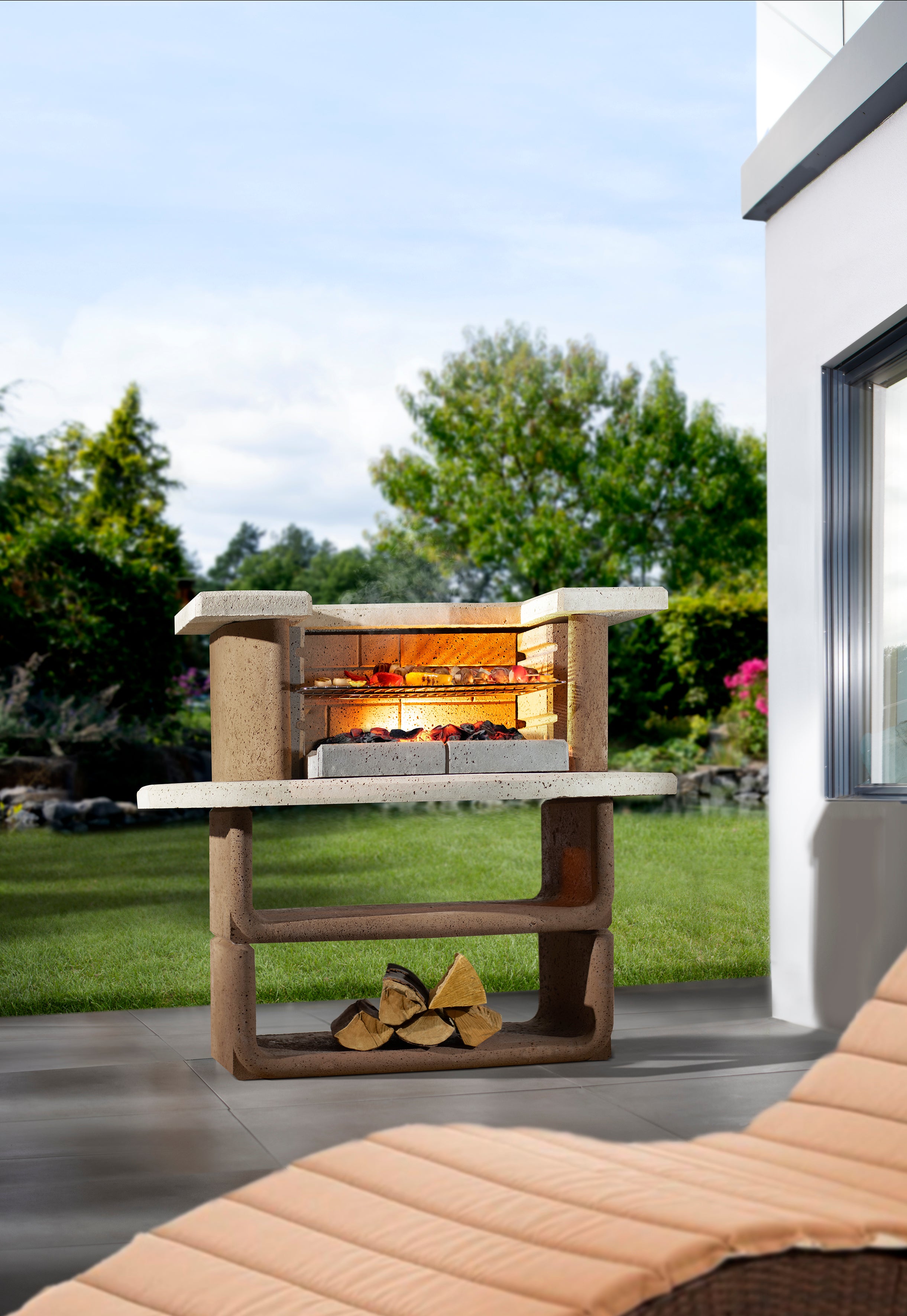 Barbecue Grillbar Buschbeck Montana 110 x 65 x 101 cm surface de cuisson 54 x 34 cm