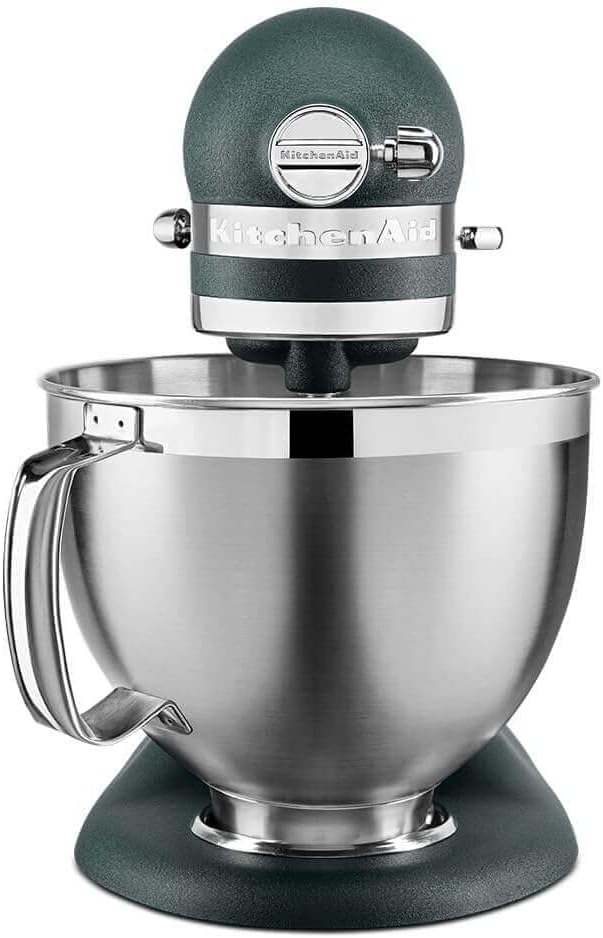 Robot pâtissier Artisan vert sapin, 4,8 L, accessoires inox, bol 3L, couvercle antiprojections