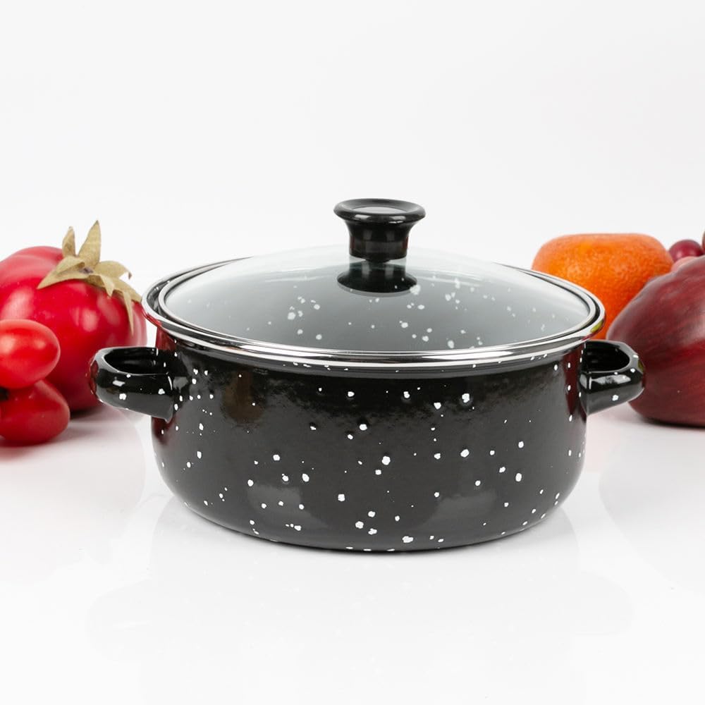 Ensemble 10 pièces marmites et cocottes de cuisine avec couvercle en verre