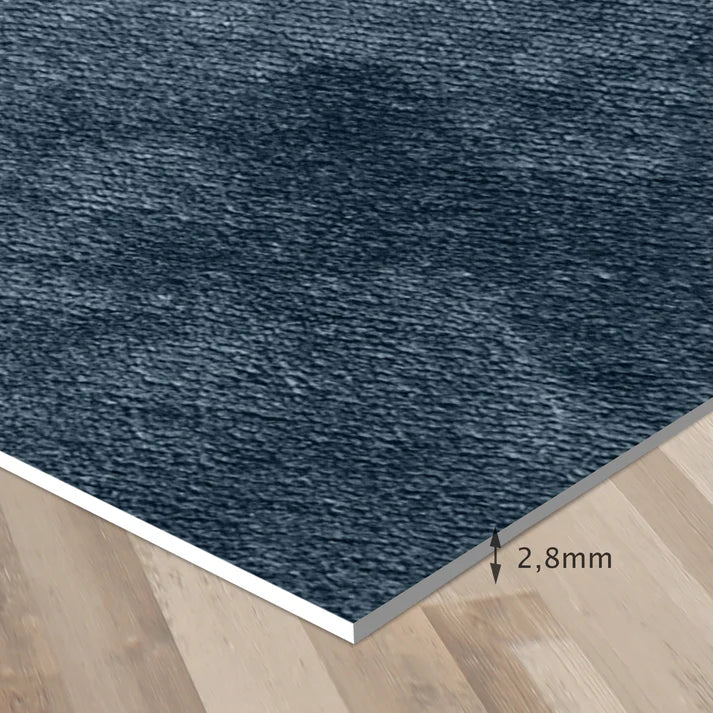 Tapis vinyle - Bleu pétrole
