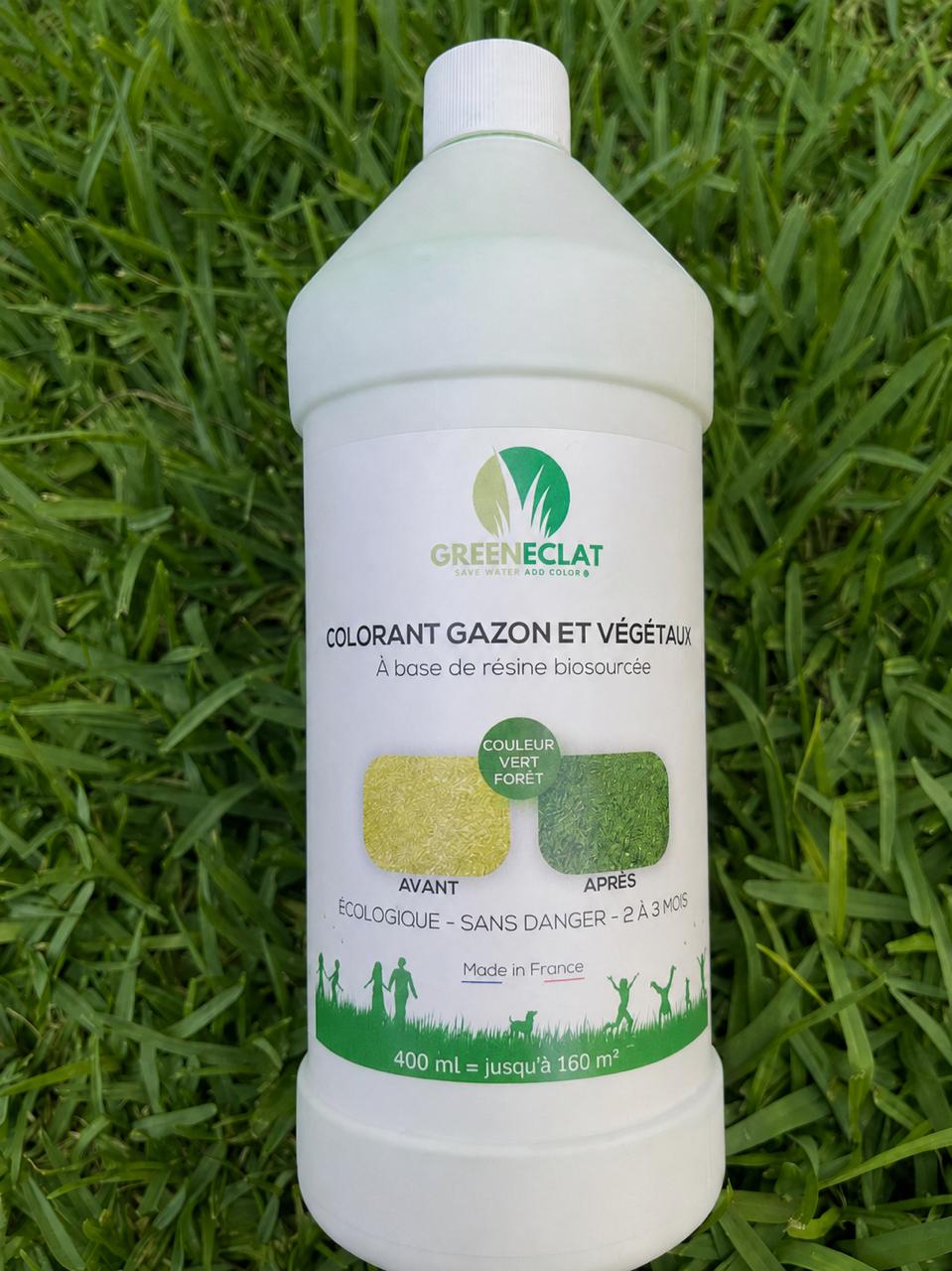 Colorant naturel pour gazon & végétaux concentré - résultat immédiat - vert forêt - 400ml