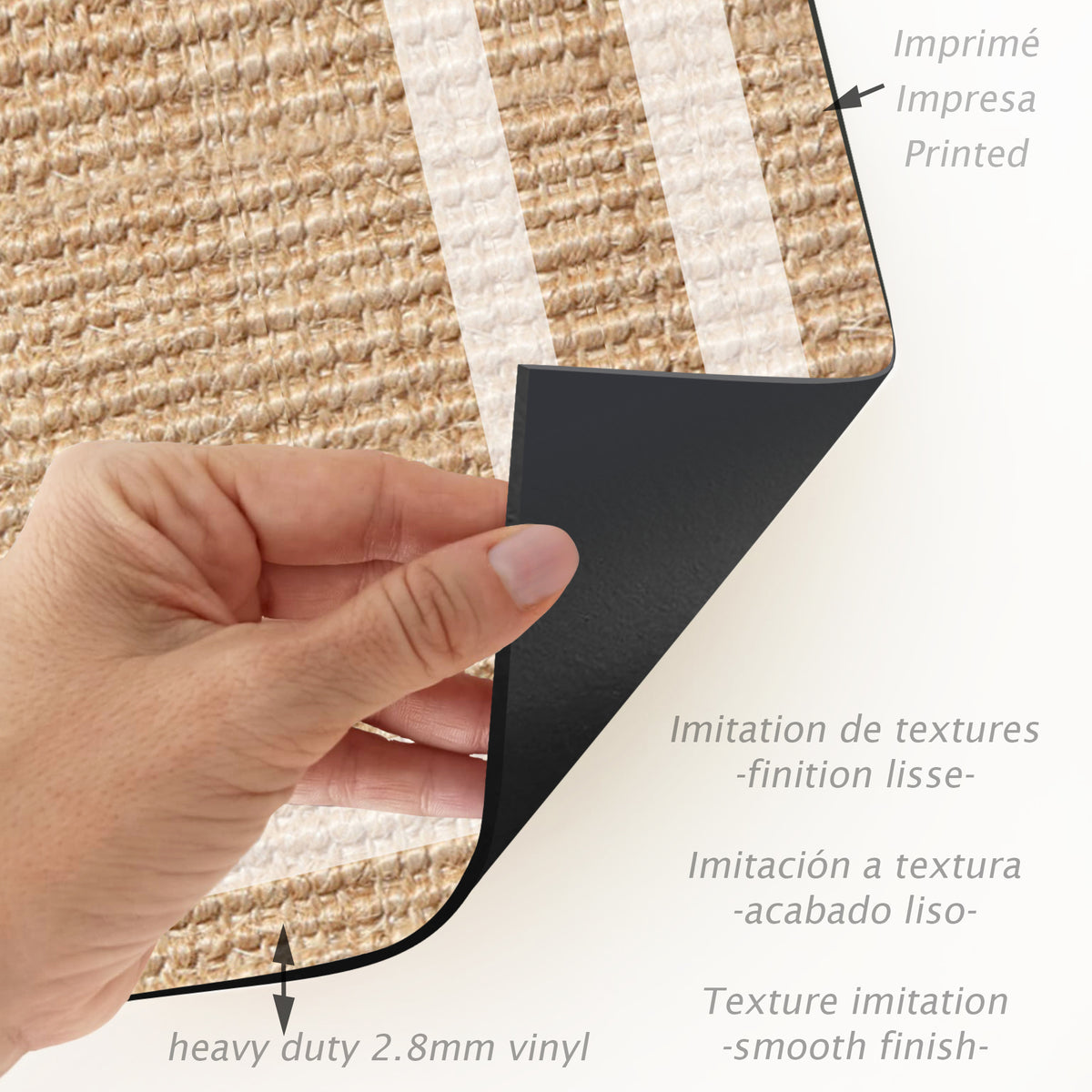 Tapis adhésif en vinyle pour intérieur / extérieur – Agnan