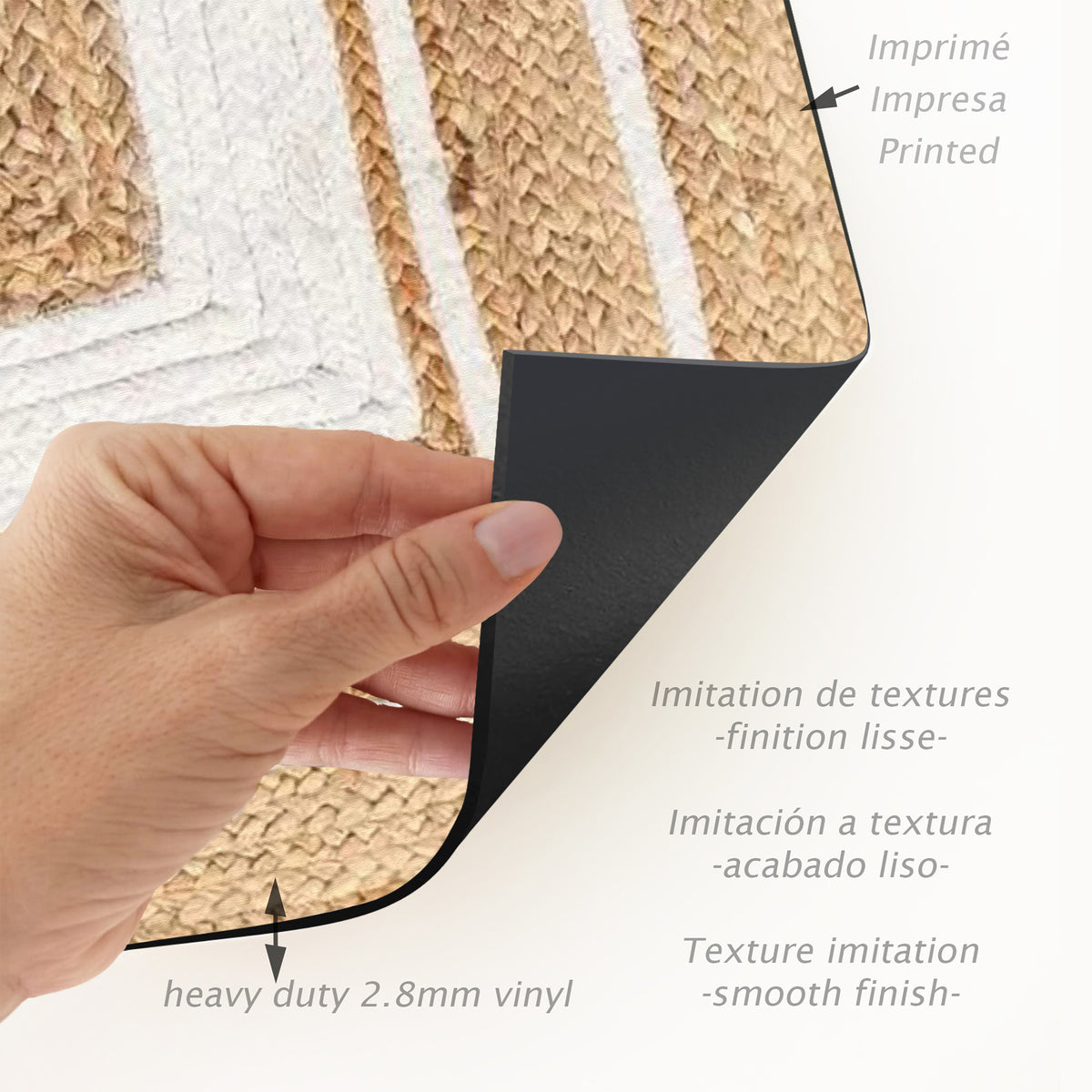 Tapis adhésif en vinyle pour intérieur / extérieur – Carthago