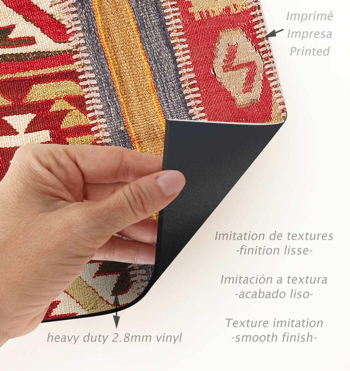Tapis adhésif en vinyle pour intérieur / extérieur – Timicua