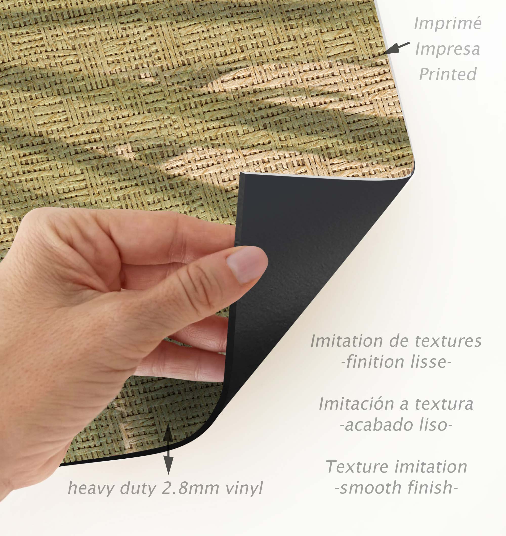Tapis en vinyle pour intérieur / extérieur – Tropical