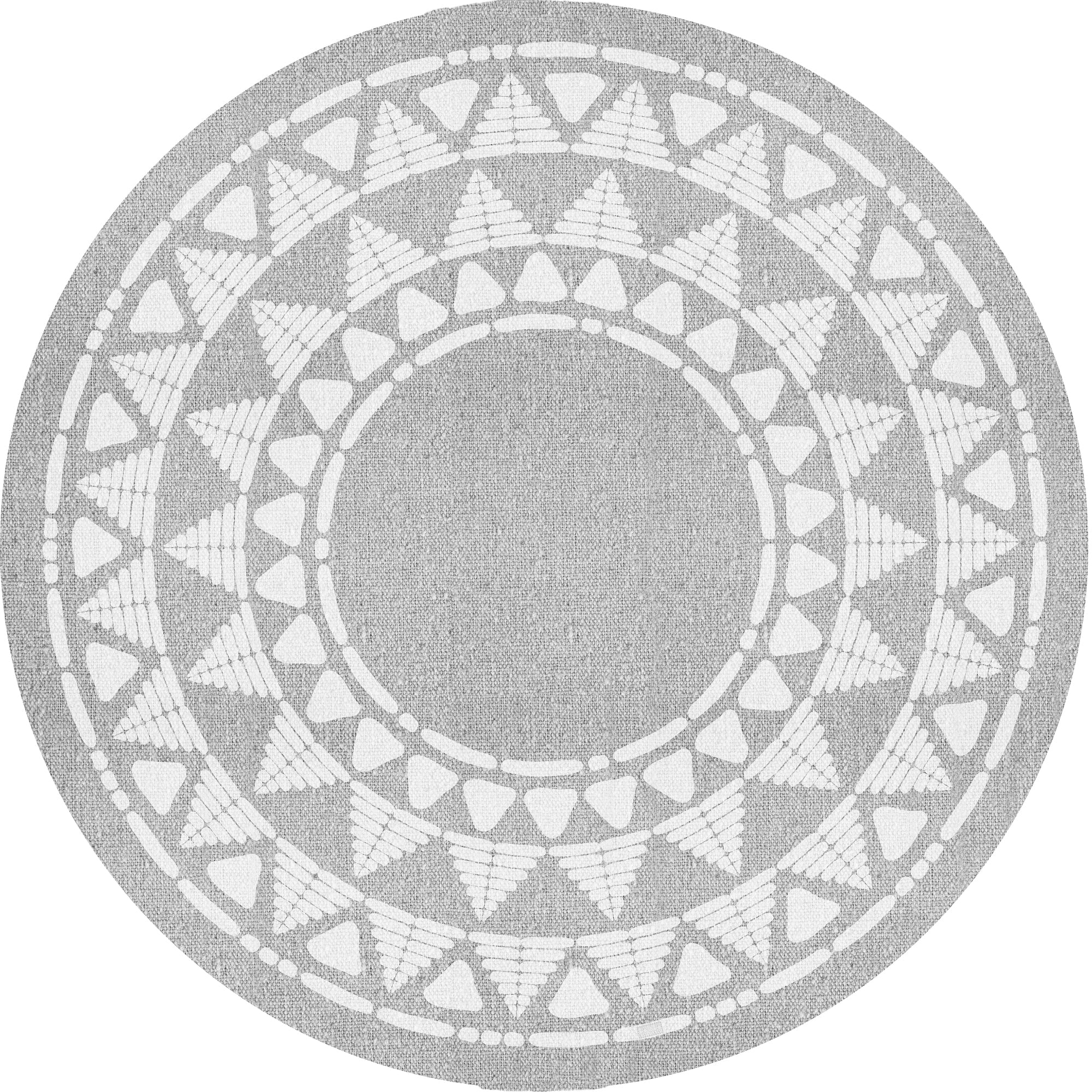 Tapis en vinyle pour intérieur / extérieur – Khamba gris
