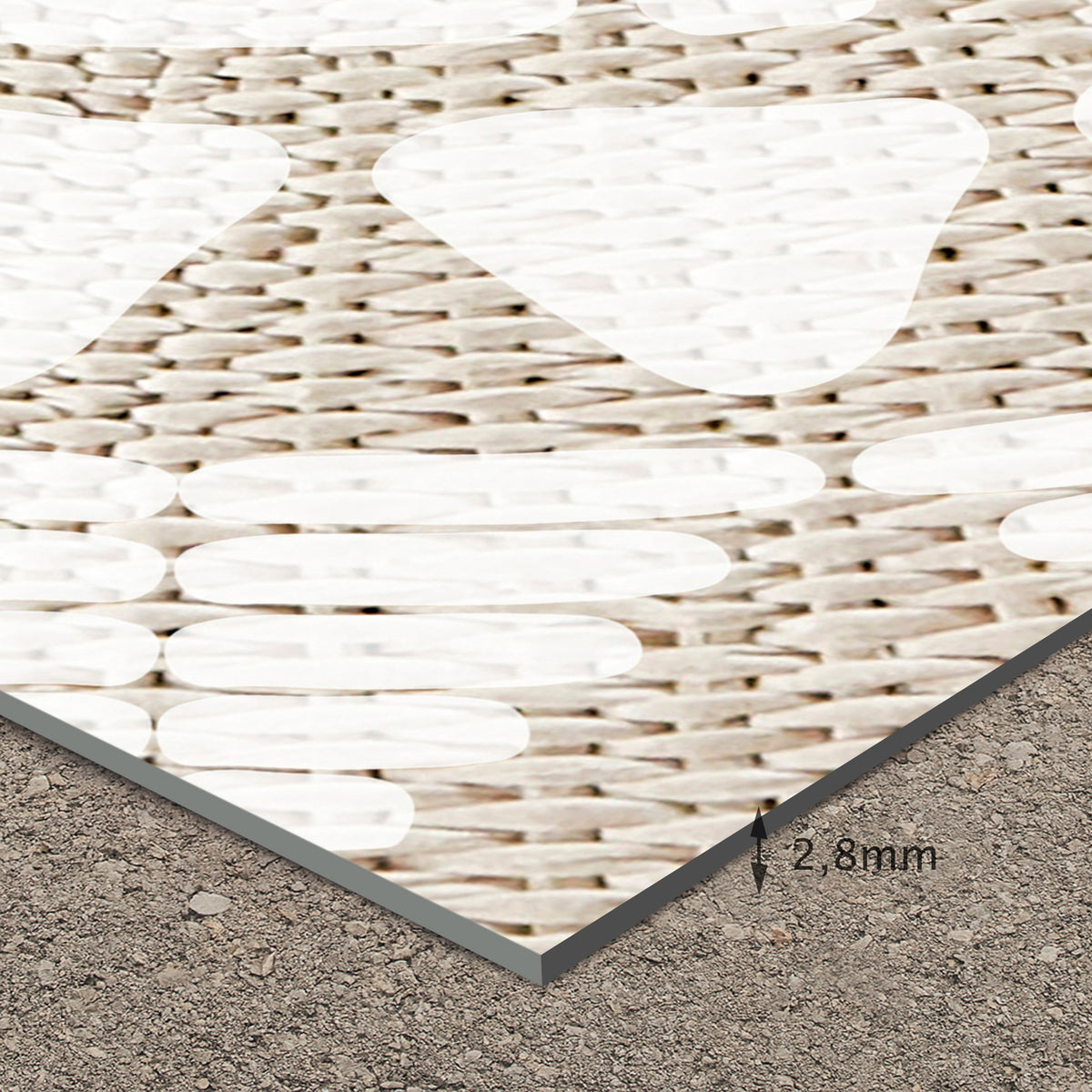 Tapis en vinyle pour intérieur / extérieur – Khamba rotin