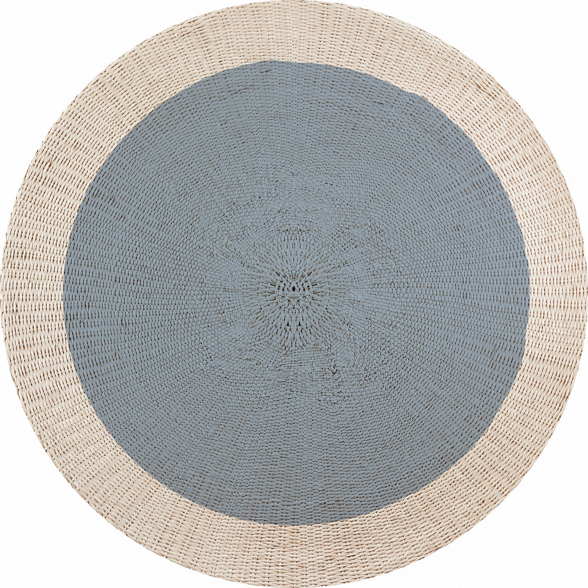 Tapis en vinyle pour intérieur / extérieur – Rotin bleu