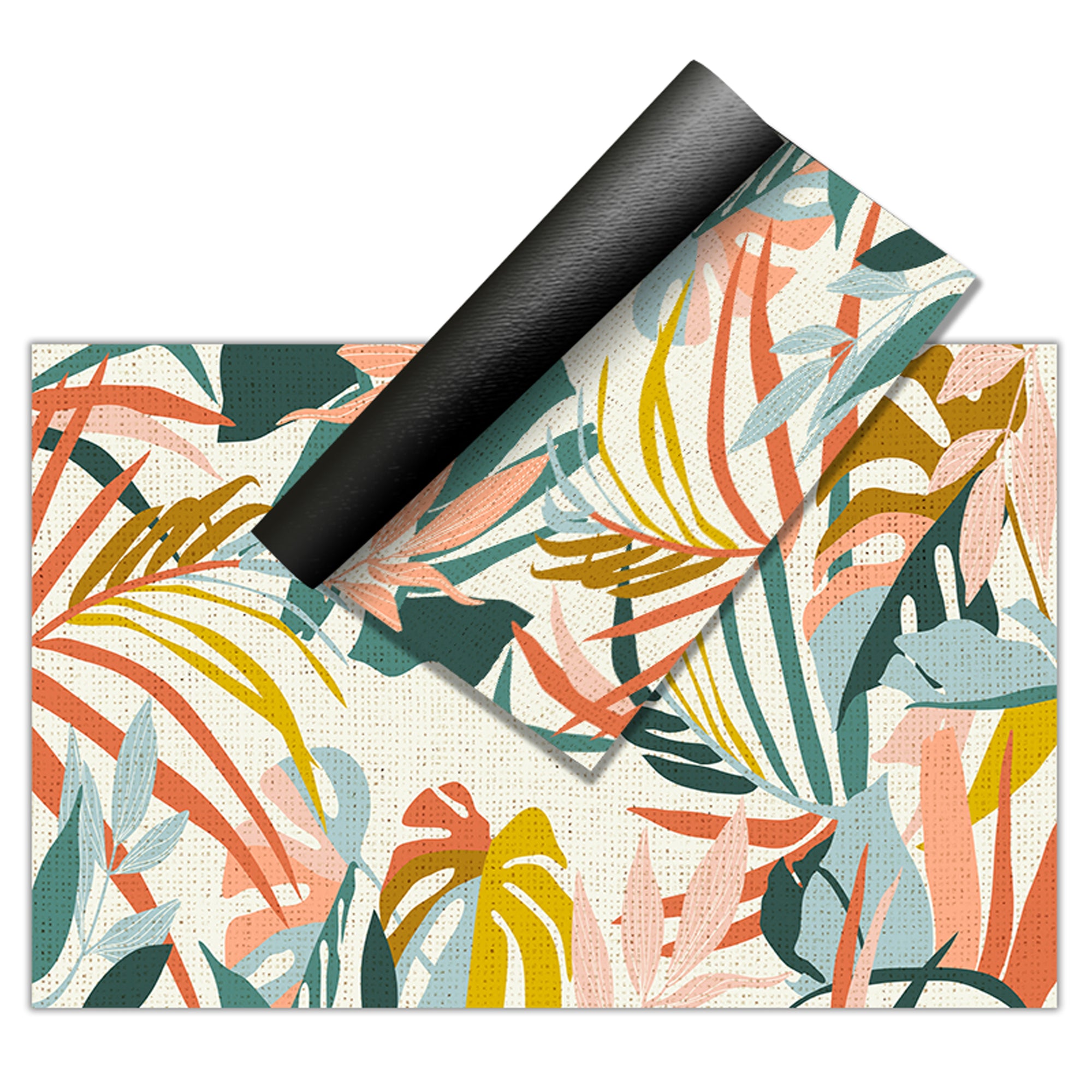 Tapis en vinyle pour intérieur / extérieur - Branches multicolores