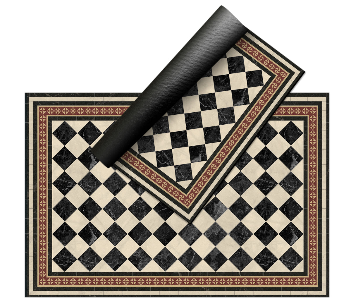 Tapis en vinyle pour intérieur / extérieur - Formes fibres naturelles