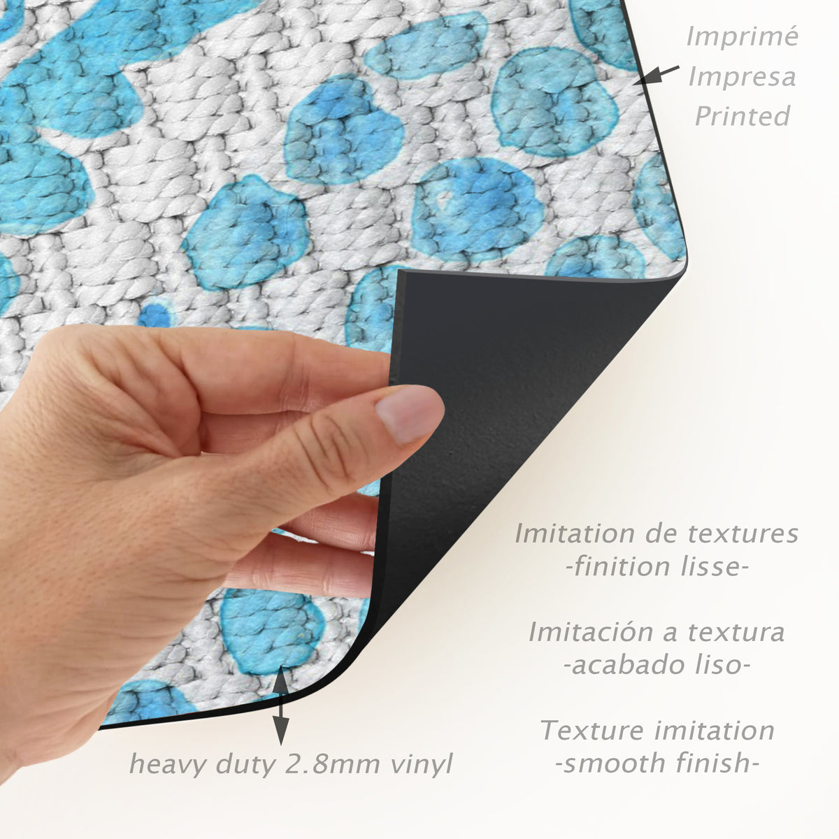 Tapis en vinyle pour intérieur / extérieur - Aqua