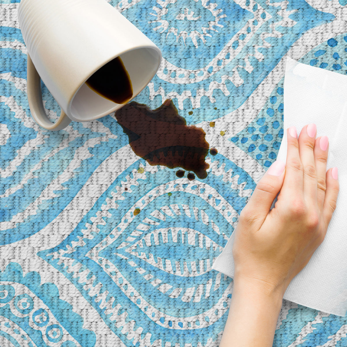 Tapis en vinyle pour intérieur / extérieur - Aqua
