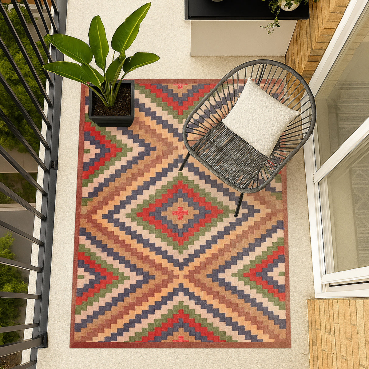 Tapis en vinyle pour intérieur / extérieur - Verano tribal