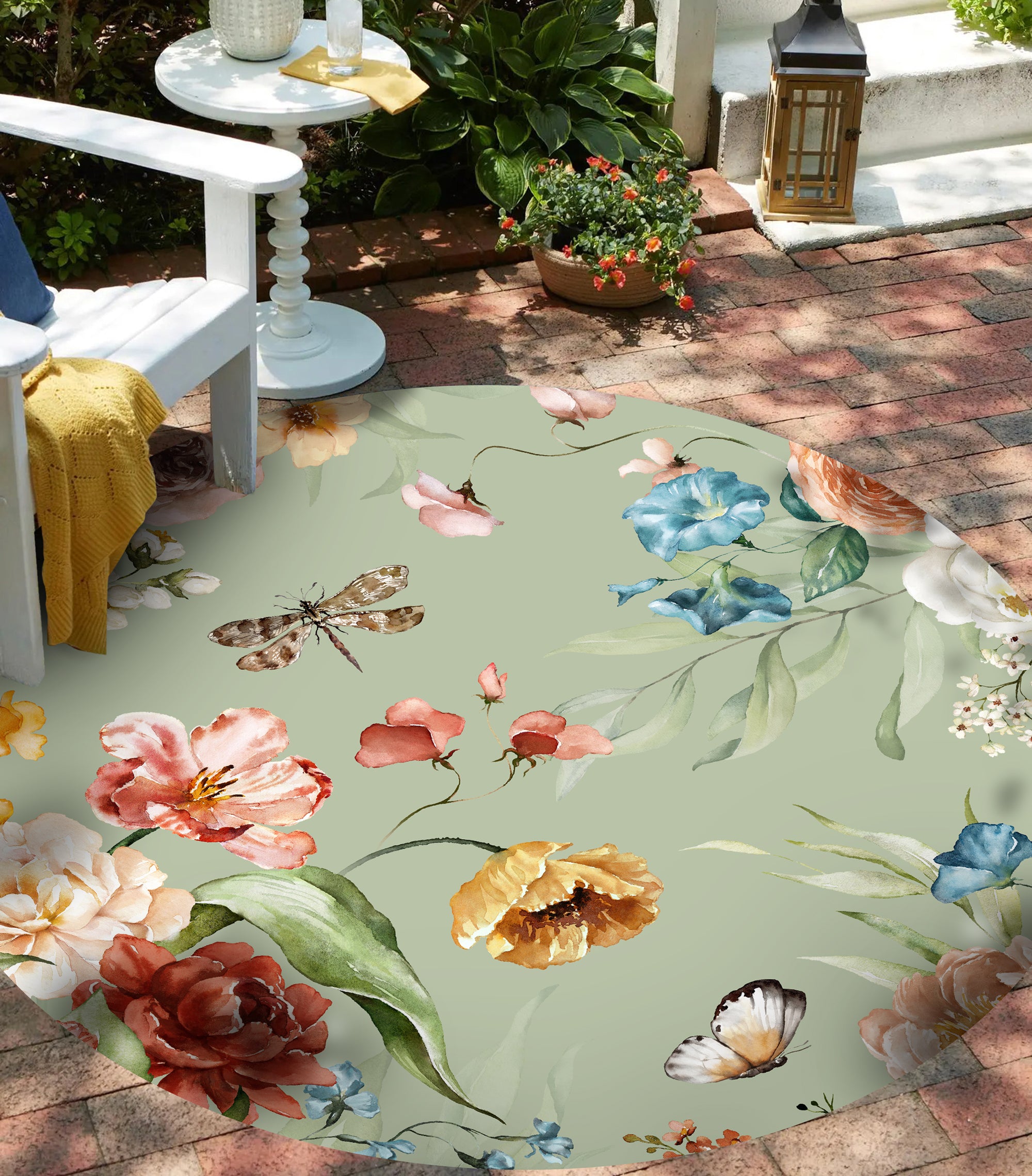 Tapis en vinyle pour intérieur / extérieur - Jardín secret