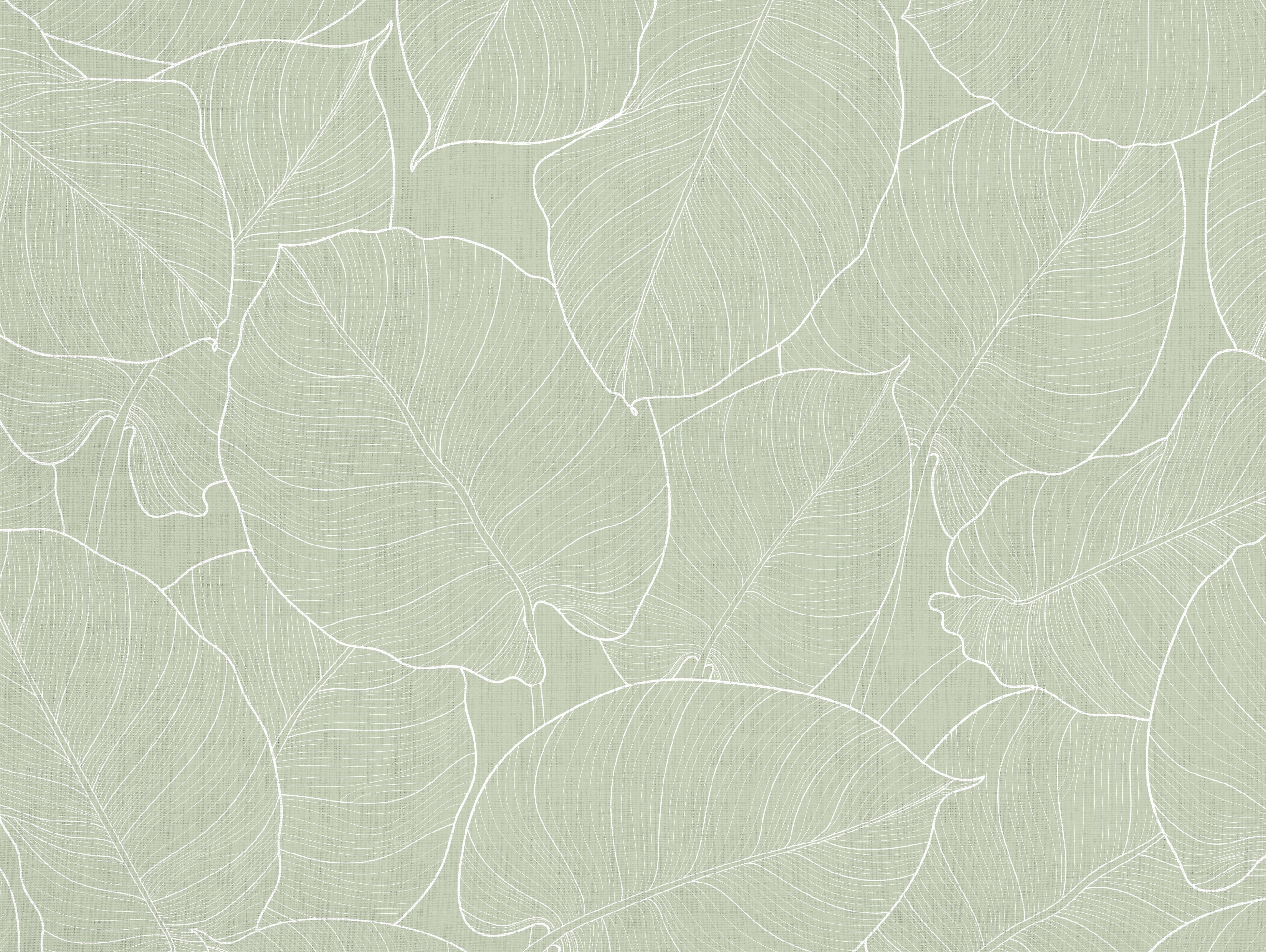 Tapis en vinyle pour intérieur / extérieur - Feuilles vertes