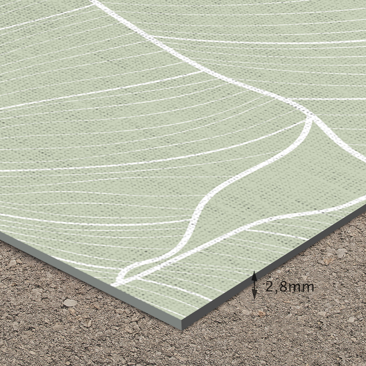 Tapis en vinyle pour intérieur / extérieur - Feuilles vertes
